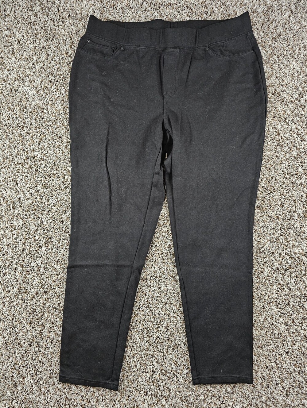Seven7 Womens Sz XXL Pull On Jeggings Jeans Black Stretchy